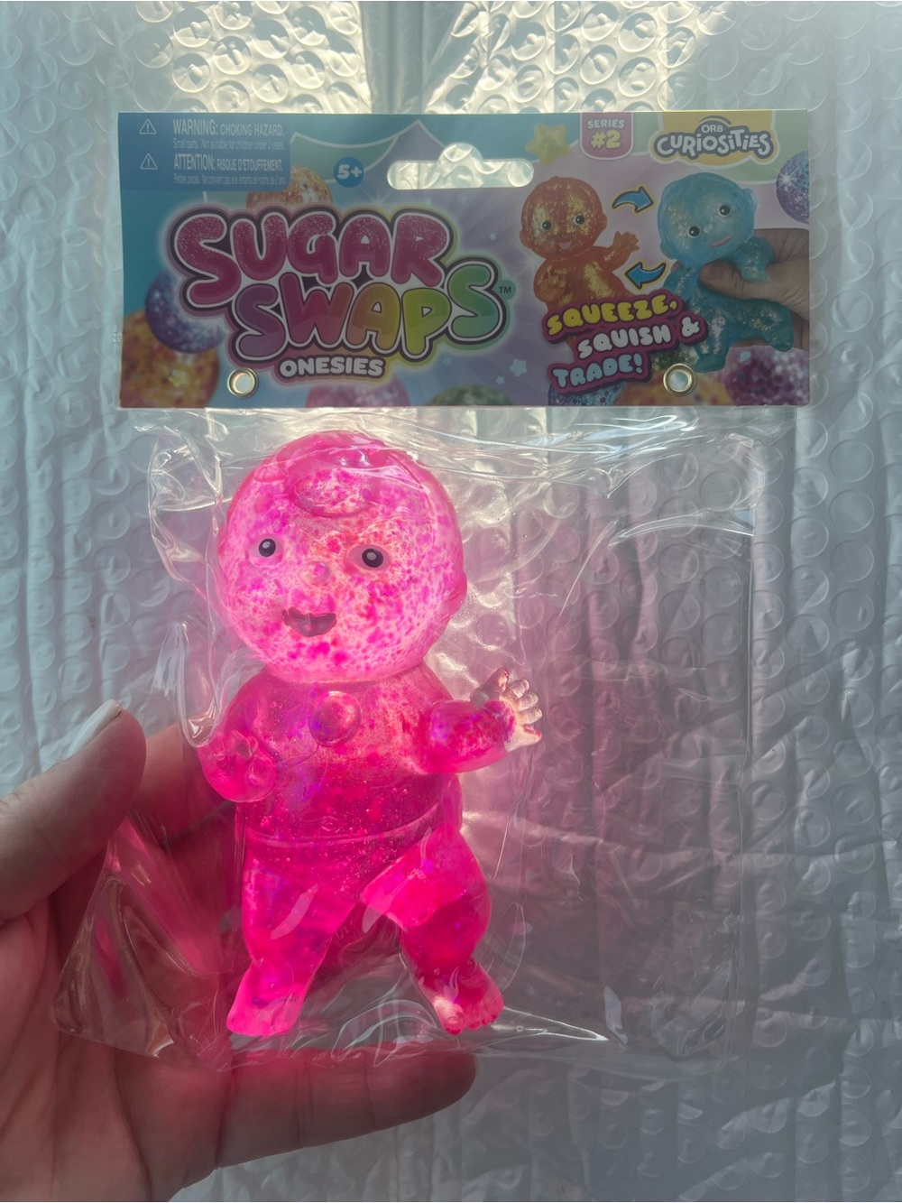 NWT Authentic Five Below Sugar Swaps Onesies - Glitter Pink